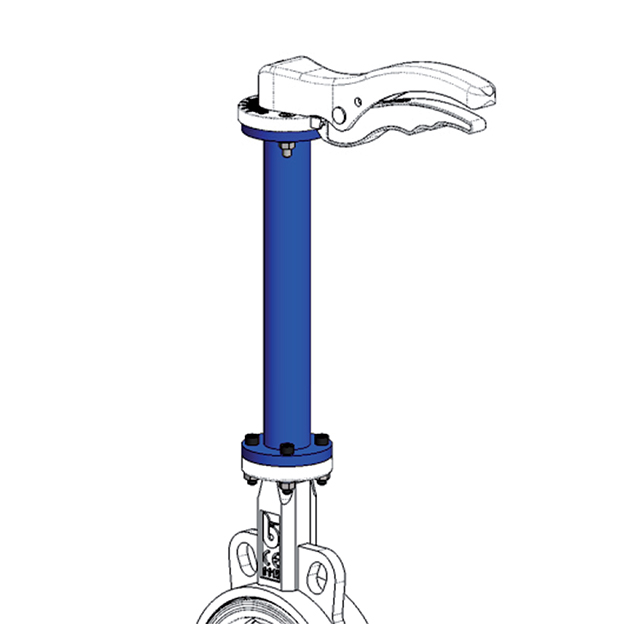 1000mm Stem Extensions for Butterfly Valves - to suit Brandoni Type -  Leengate Valves