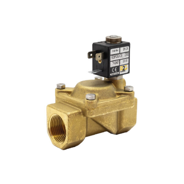RSP2 Brass Solenoid Valve - 2/2 Pilot Operated - Normally Open